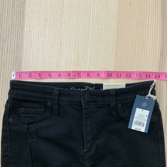 UNIVERSAL THREAD Womens 6 Distressed Jeggings - Picture 4 of 7